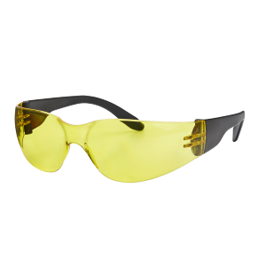 Amber Wrap Around Safety Spectacles
