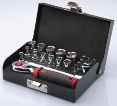 1/4'' Stubby Ratchet & Socket Bit Set 23pc