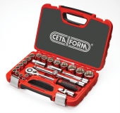 24 Piece 1/2" 12-Point Socket Set - AF