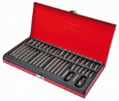 3/8" / 1/2" Sq. Drive TORX/Hex/XZN Socket Bit Set- 40 Piece
