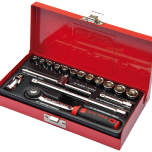 1/4" Sq. Drive Hexagon Socket Set Metric- 17 Piece