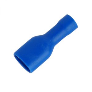 Fully Insulated Spade Terminals Blue Female 6mm