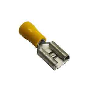 Part Insulated Spade Terminals Yellow Female 10mm
