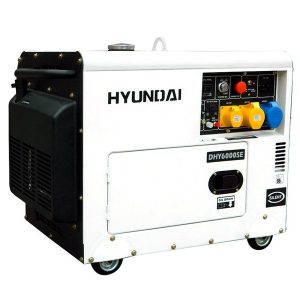 Hyundai DHY6000SE Silenced 5kw Single Phase Diesel Generator