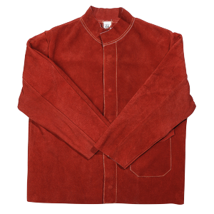 Red Leather Welders Jacket