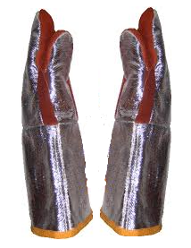 Aluminised Foundry Mitts